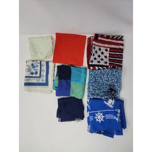 Vintage Scarves Variety Of‎ Sizes, Makers And Colors Lot Of 8